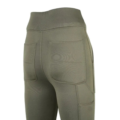 Jack Pyke ladies utility leggings in olive green with pockets