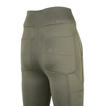 Jack Pyke ladies utility leggings in olive green with pockets