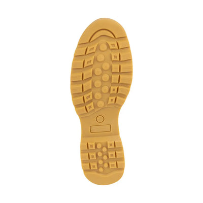 Tan rubber boot sole with tread pattern for Jack Pyke Lowland Boots