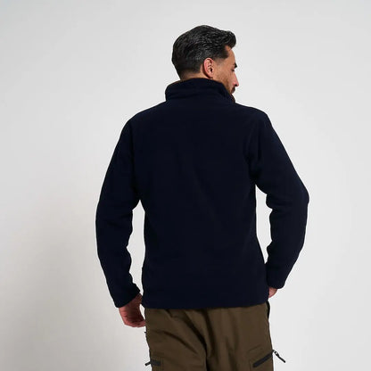 Jack Pyke Mens Countryman Fleece: dark navy blue pullover jacket