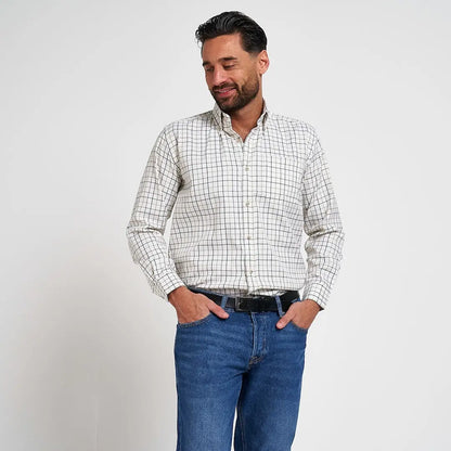 Jack Pyke classic checked Countryman long sleeved shirt on man