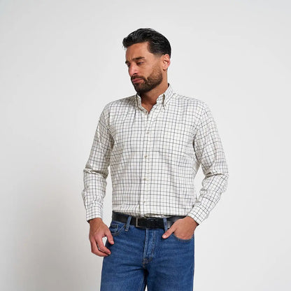 Jack Pyke Countryman long sleeved classic checked shirt on man