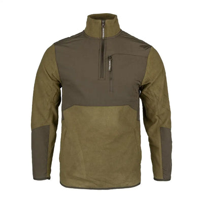 Olive green Jack Pyke Rannock fleece pullover perfect for cozy outdoor adventures