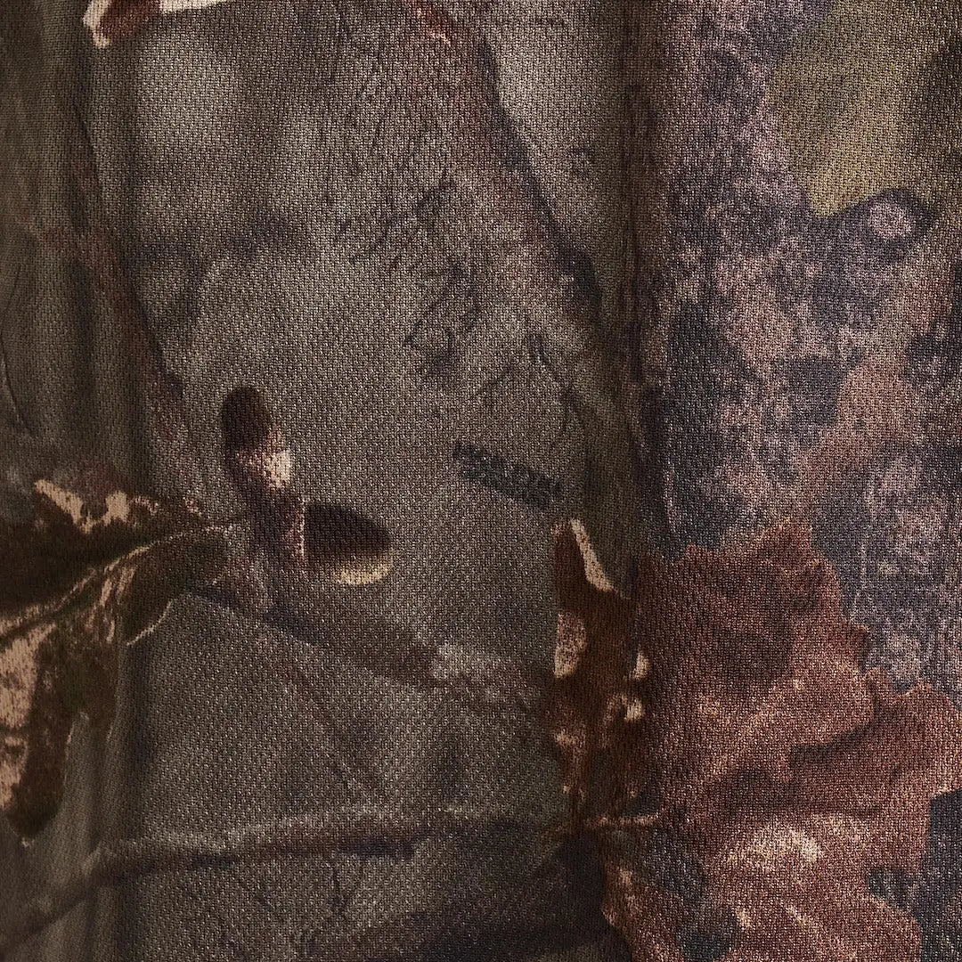 Jack Pyke roll neck top in brown gray camo weave for fieldsports warmth