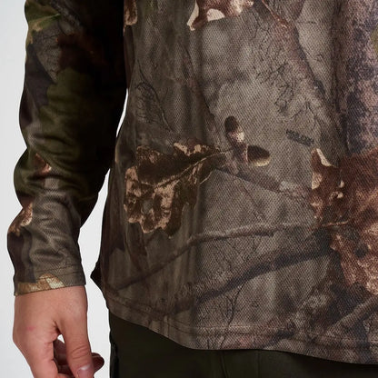 Jack Pyke roll neck top in Realtree camo for fieldsports activity