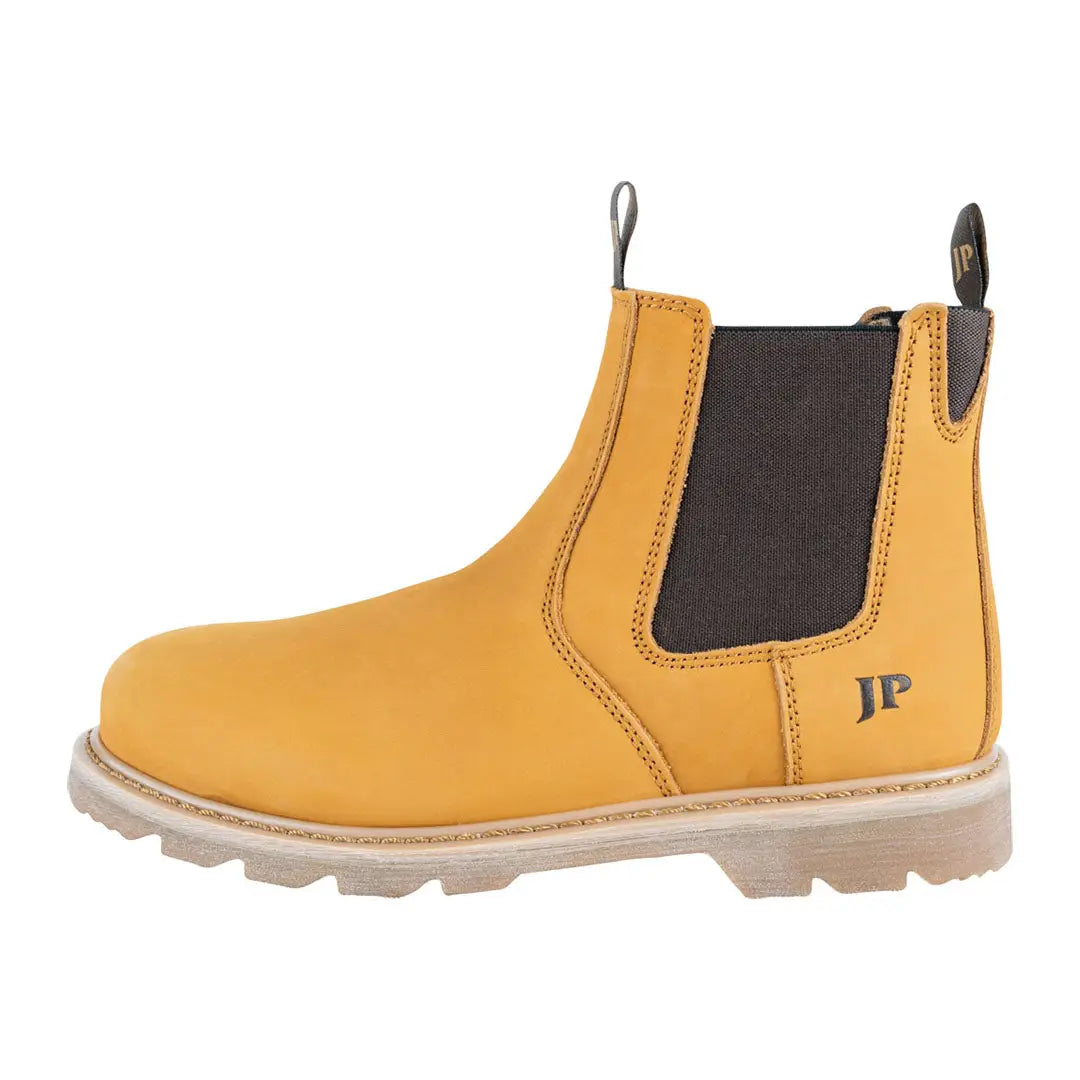 Jack Pyke safety dealer boots: yellow Chelsea with black elastic sides