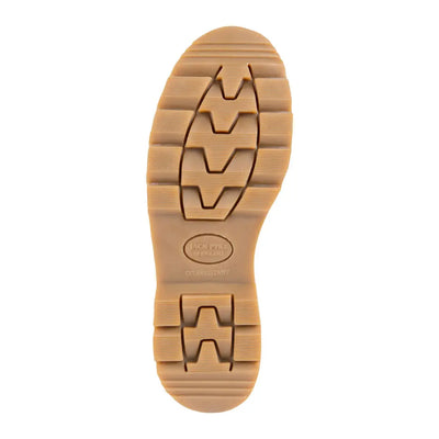 Jack Pyke safety dealer boots with tan rubber sole and Rocky Mountain logo