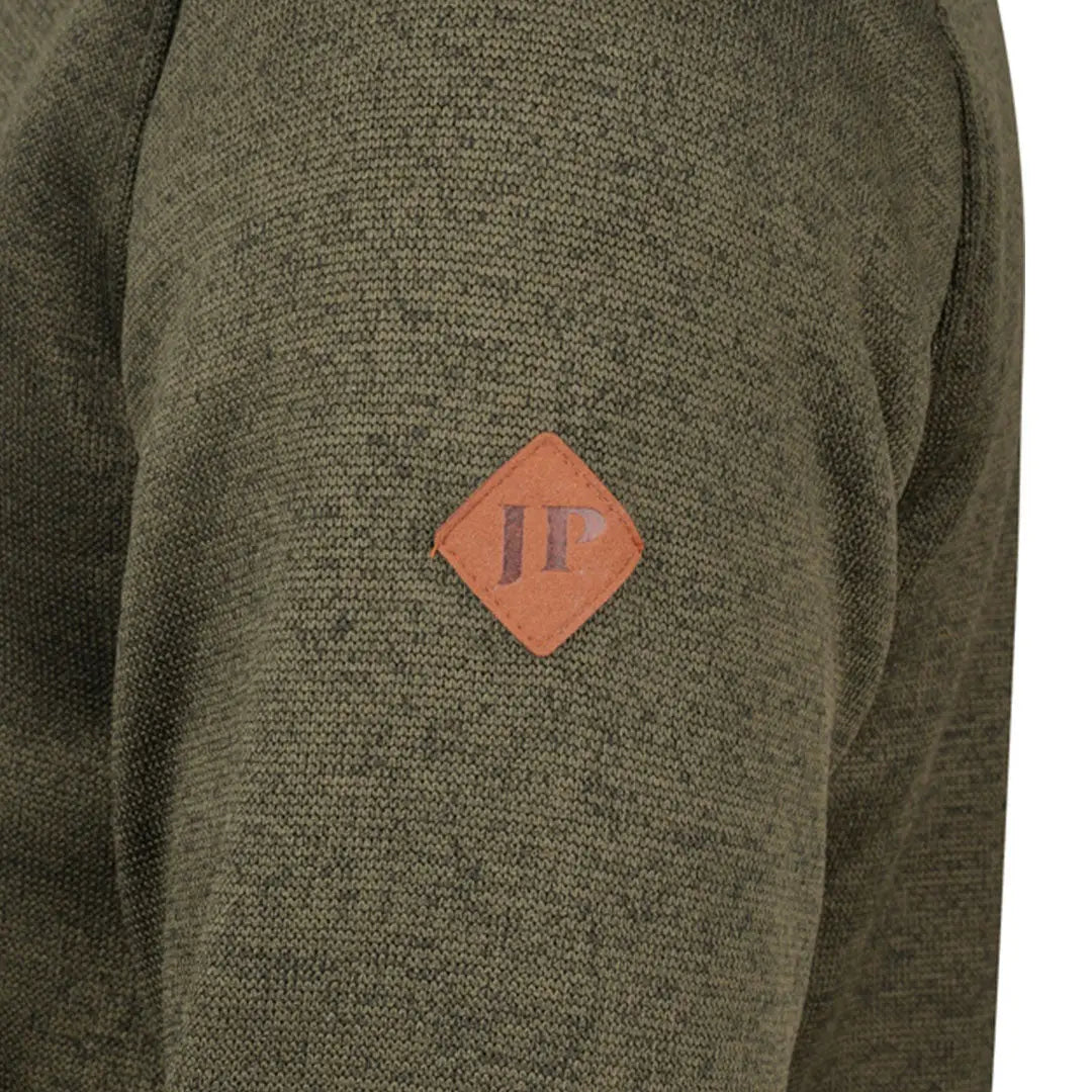 Jack Pyke olive green Scandinavian fleece jacket with orange JP diamond patch