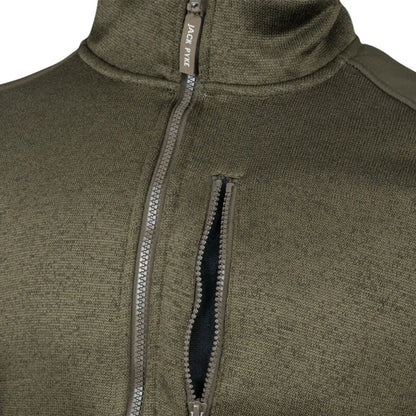 Olive green Jack Pyke Scandinavian fleece jacket zip-up