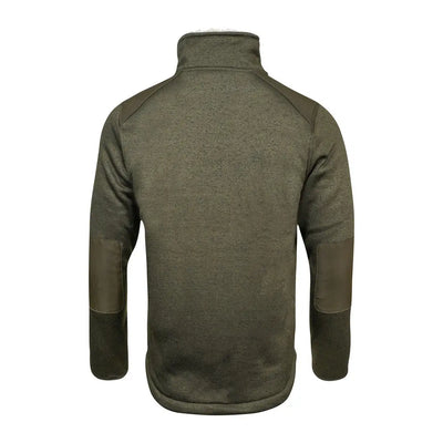 Jack Pyke olive green Scandinavian fleece jacket with high collar and zipper