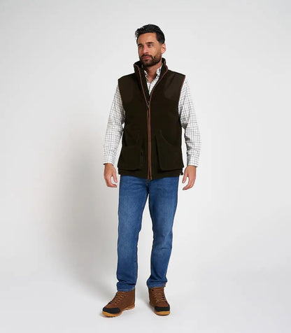 Brown Jack Pyke shooters gilet vest with zipper and pockets