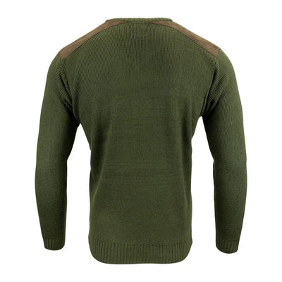 Olive green Jack Pyke Shooters Pullover with crew neck and long sleeves