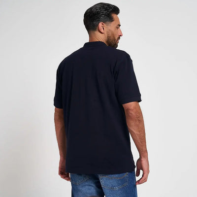 Jack Pyke sports polo shirt in black with short sleeves and classic collar