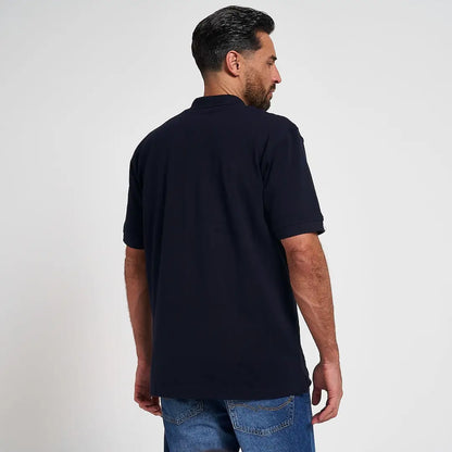 Jack Pyke sports polo shirt in black with short sleeves and classic collar