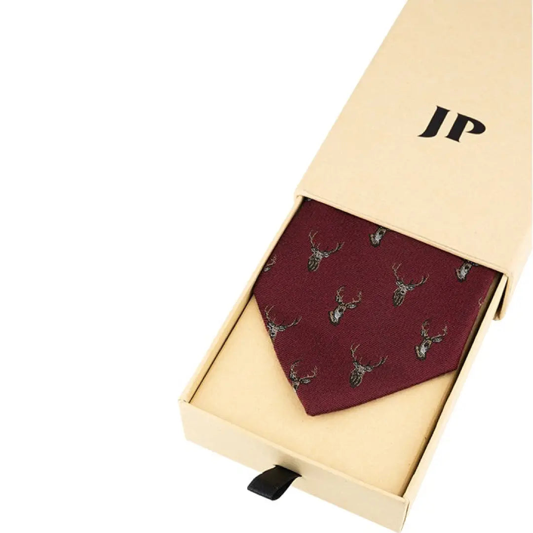 L A Smith | LA Smith Navy Stag Silk Tie L A Smith | LA Smith Navy Stag Silk Tie