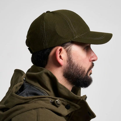 Jack Pyke Stealth olive green baseball cap with stitched seams and curved brim