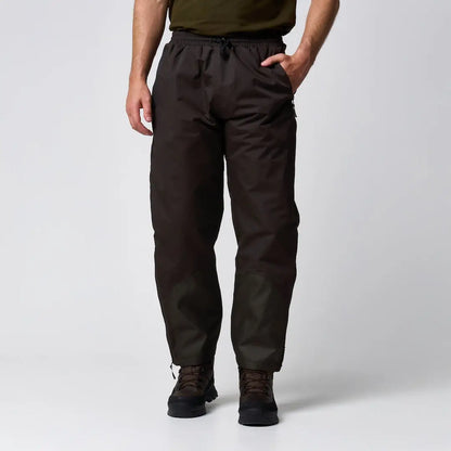 Jack Pyke Technical Featherlite Trousers in dark olive green, lightweight waterproof suit