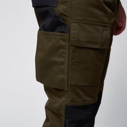 Jack Pyke Technical olive green cargo pants with black accents and utility pockets