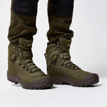 Jack Pyke Tundra boots in olive green with rugged soles