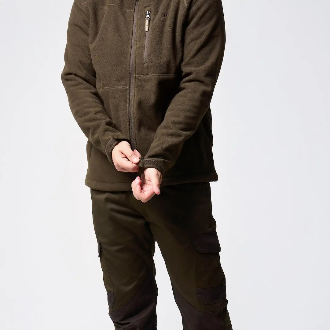 Jack Pyke waterproof fleece jacket in dark olive green