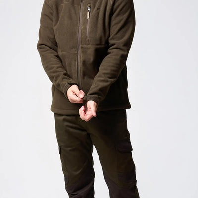 Jack Pyke waterproof fleece jacket in dark olive green