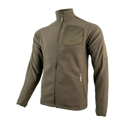 Jack Pyke Weardale fleece jacket in olive green with high collar