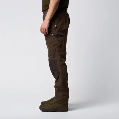 Jack Pyke Weardale dark olive green tactical pants with reinforced knees and zippered pocket