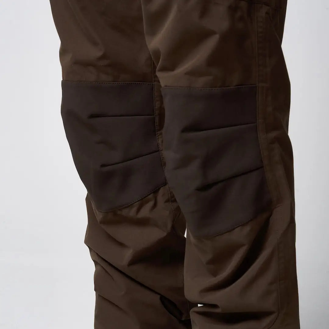 Jack Pyke Weardale brown cargo pants with reinforced dark brown patch pockets