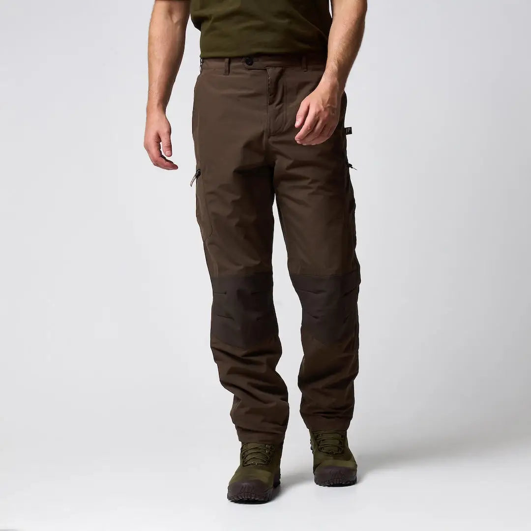 Jack Pyke Weardale dark olive cargo pants with reinforced knees and zip pockets