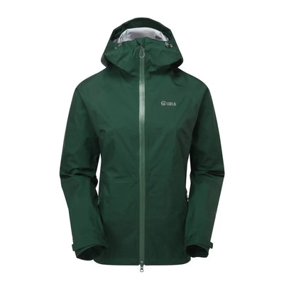 Dark green waterproof Cairn Jacket for women, perfect for country clothing and hunting adventures