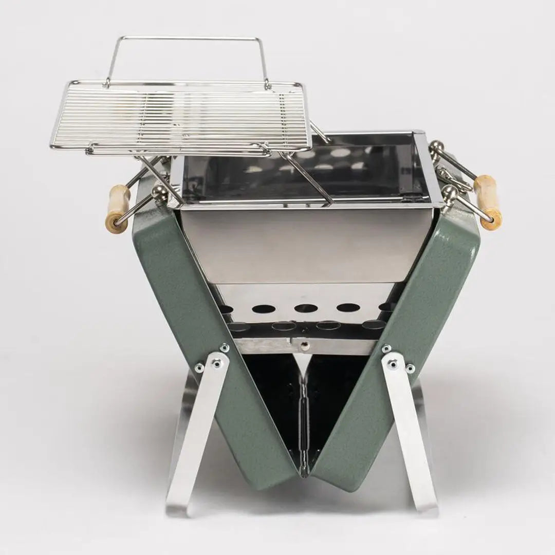 Portable folding grill for easy cooking with the Kenluck Buddy Grill at your side