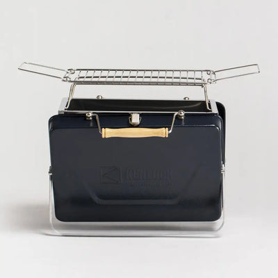 Portable charcoal grill, perfect for outdoor cooking with the Kenluck Buddy Grill