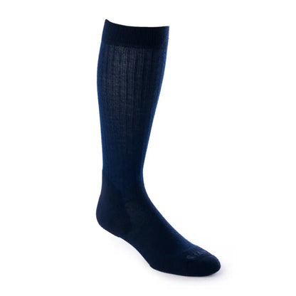 Navy blue knee-high sock from Le Chameau Country Cross Socks ideal for hunting and outdoor wear