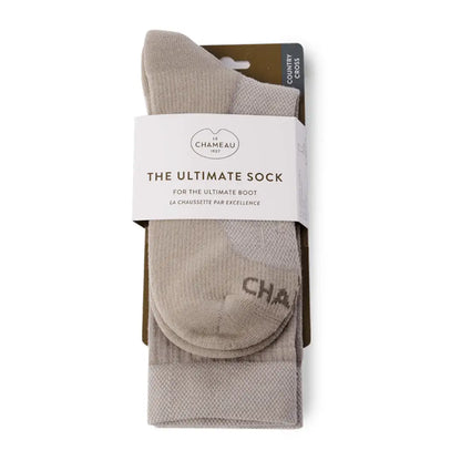 Beige Le Chameau Country Cross Socks perfect for hunting and outdoor country clothing