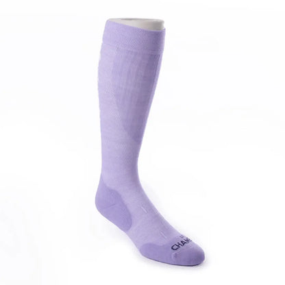 Lavender compression sock from Le Chameau Iris Socks collection by Chameau Iris