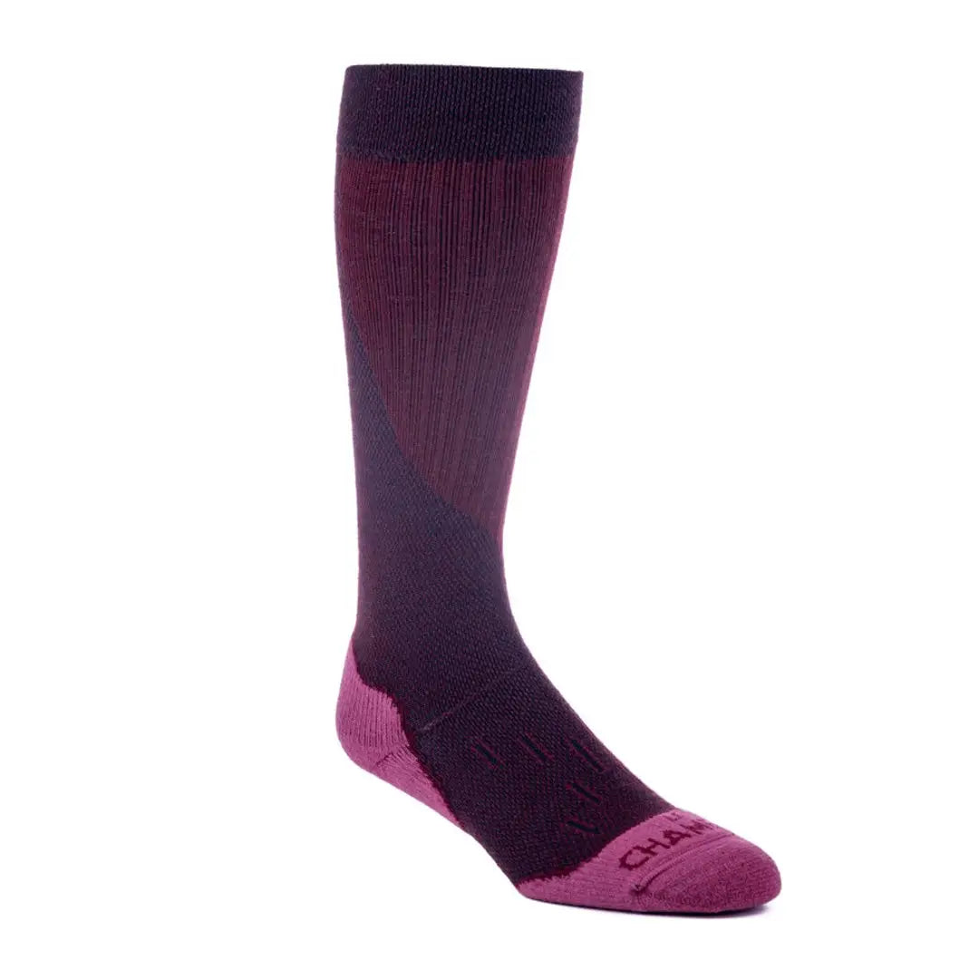 Maroon and pink Chameau Iris Socks perfect for style and comfort