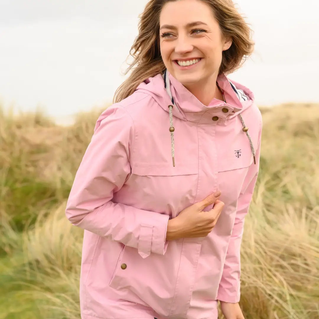 Light pink waterproof jacket sales