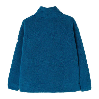 Lighthouse Ladies Coast Fleece teal blue half-zip pullover with high neck and ribbed cuffs