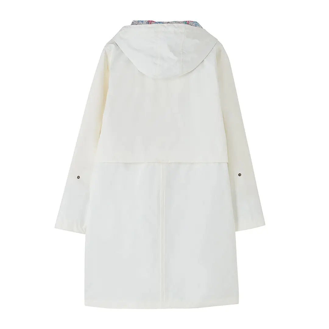 White hooded raincoat from Lighthouse Ladies Pippa Coat collection for ladies