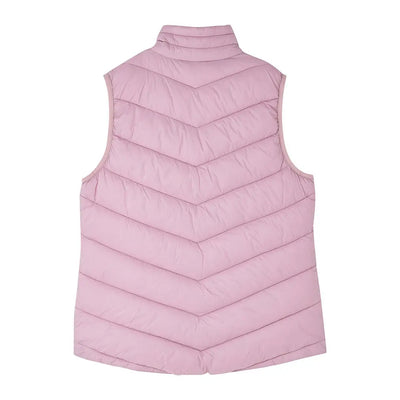 Women’s light pink chevron quilted puffer vest from Lighthouse Laurel Ladies collection
