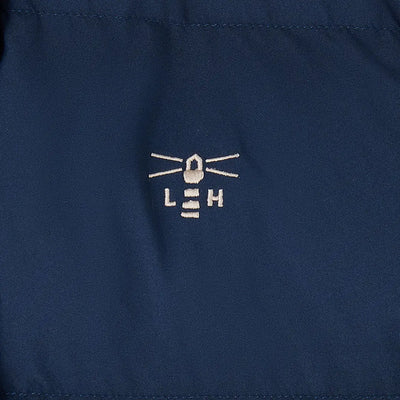 Dark blue Lighthouse Margot Ladies Coat with light embroidery lighthouse logo