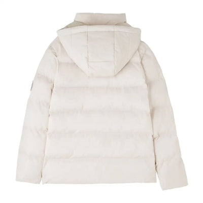 Back view of Lighthouse Margot Ladies Coat in light puffer jacket style with hood
