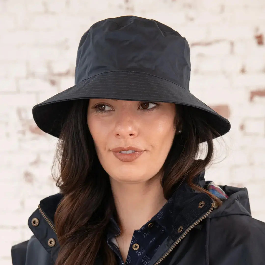 Ladies waterproof hats leather on sale