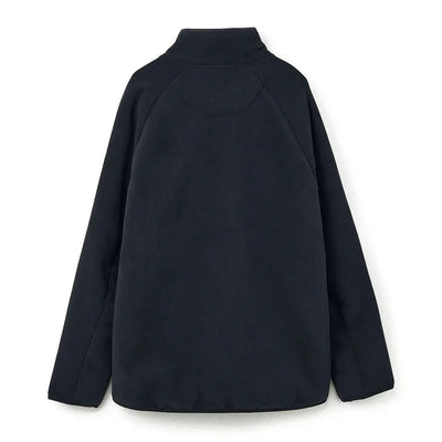 Black fleece pullover jacket with high collar from Windsors breathable line