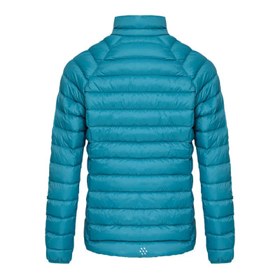 Teal quilted puffer jacket perfect for country clothing, hunting, and outdoor adventures