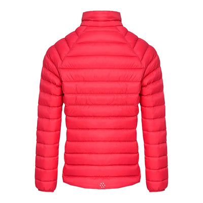 Red quilted puffer jacket with high collar from Mac In A Sac Ladies Synergy collection