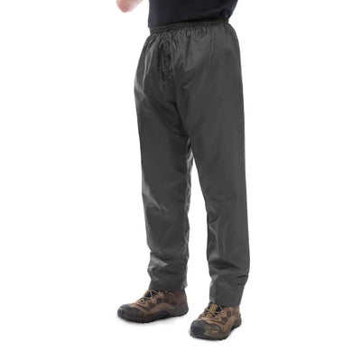 Dark gray Mac in a Sac Origin 2 Overtrousers, highly waterproof with taped seams
