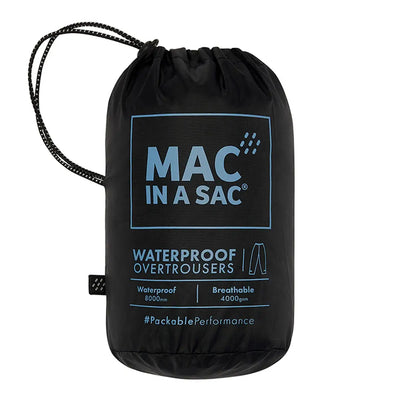 Black drawstring bag with MAC IN A SAC logo for outdoor hunting gear