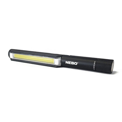Sleek Nebo Lil Larry pen-shaped flashlight with bright LED strip for easy use