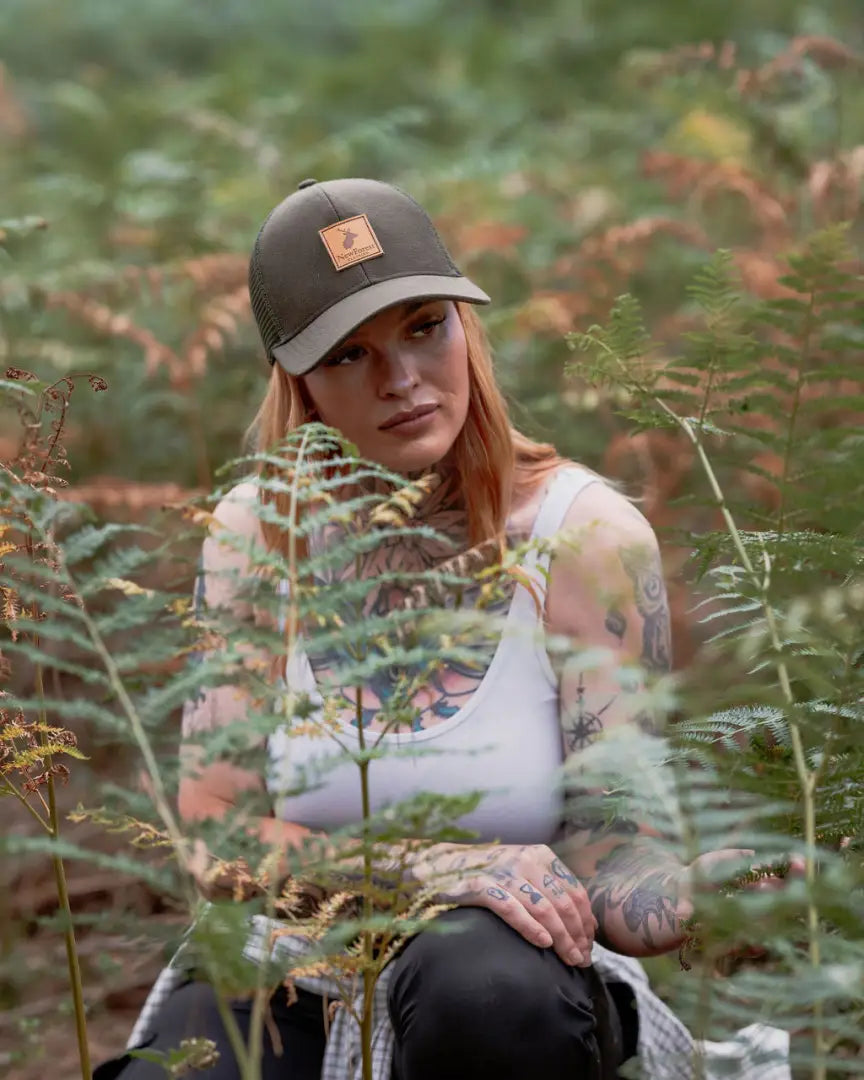 Olive green country sport trucker hat from New Forest Country Sport Trucker Hat
